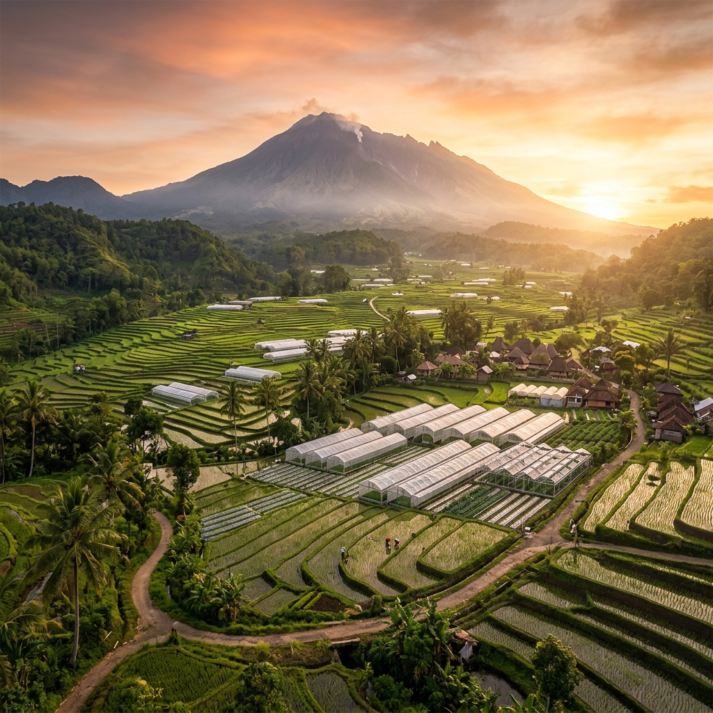 Lombok Valley and Mountains